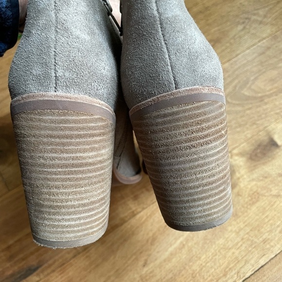 Jeffrey Campbell Taupe Suede Heeled Bootie - Picture 6 of 12